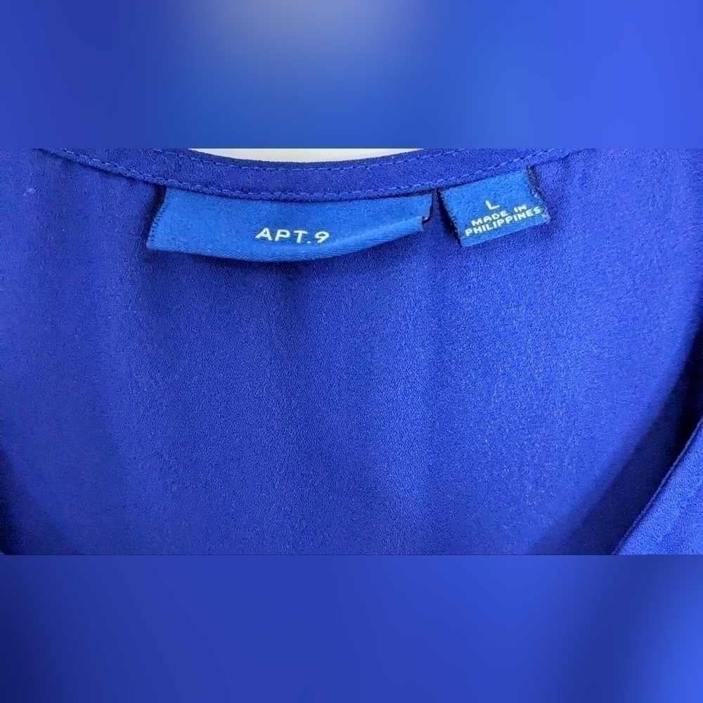 Apt 9 Cobalt Bue Blouse - Picture 4 of 6